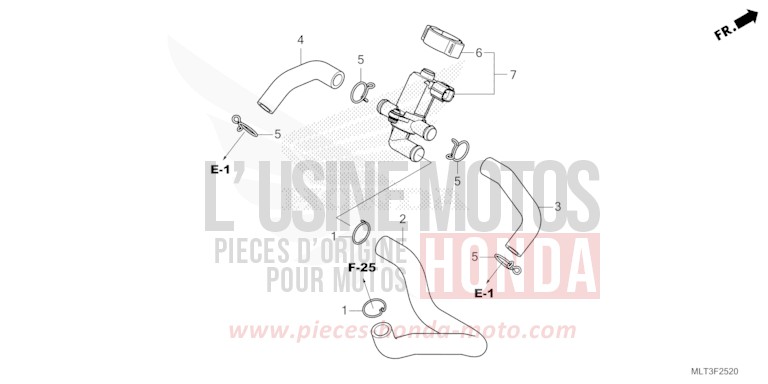 AIR INJECTION VALVE for CB1000GT GRAPHITE BLACK (NHB01) from 2026