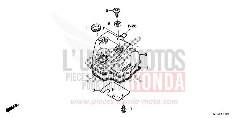 CYLINDER HEAD COVER for CRF450R EXTREME RED (R292) from 2014
