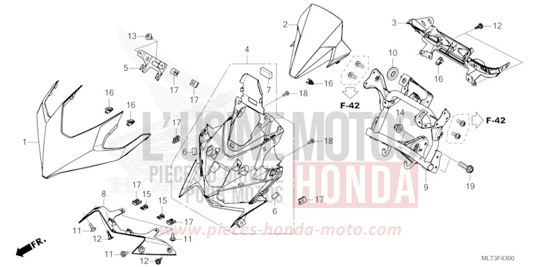 UPPER COWL for CB1000GT GRAPHITE BLACK (NHB01) from 2026