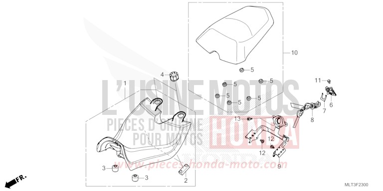 SEAT for CB1000GT PEARL DEEP MUD GRAY (NHC47) from 2026