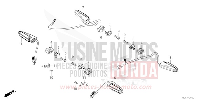 WINKER for CB1000GT PEARL DEEP MUD GRAY (NHC47) from 2026