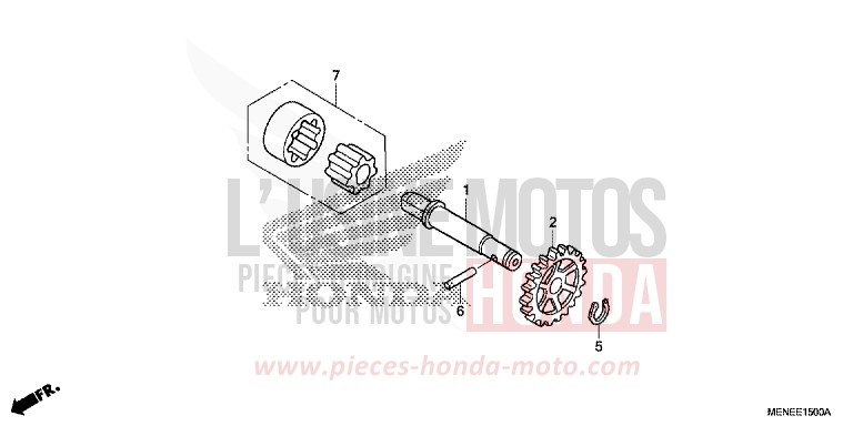 OIL PUMP for CRF450R EXTREME RED (R292) from 2016