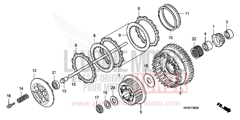 KUPPLUNG for CB1000R MAT VANGUARD BEIGE METALLIC (Y171) from 2010
