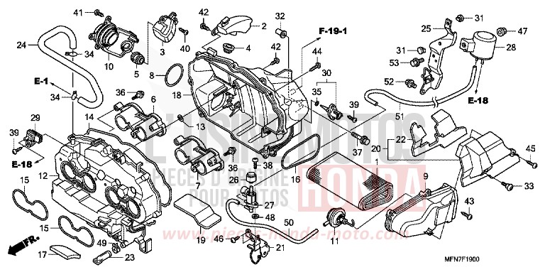 LUFTFILTER for CB1000R DRAGON GREEN METALLIC (GY139) from 2009