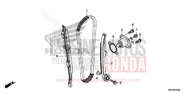 CAM CHAIN/TENSIONER for CRF450R EXTREME RED (R292) from 2018