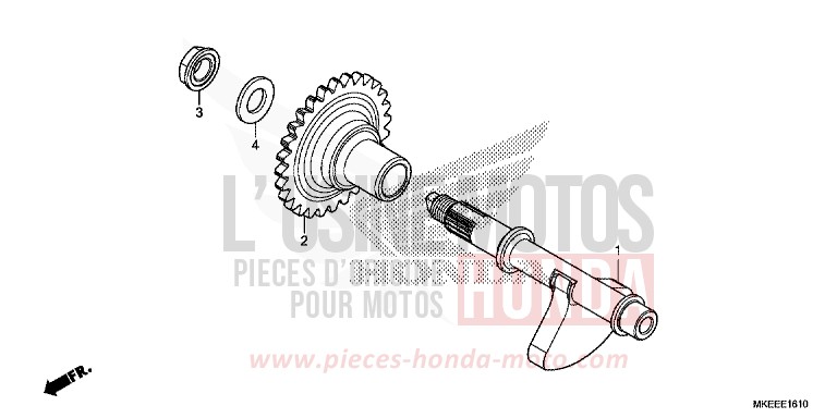 BILANCIERE per CRF450R EXTREME RED (R292) del 2019