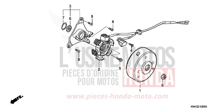 GENERATOR for XR100R SHASTA WHITE (NH138) from 1997