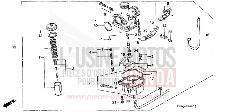 CARBURETOR for XR100R SHASTA WHITE (NH138) from 1999