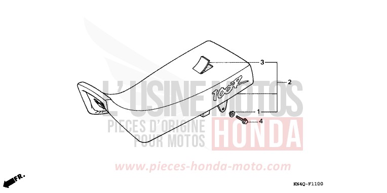 SEAT for XR100R SHASTA WHITE (NH138) from 1997