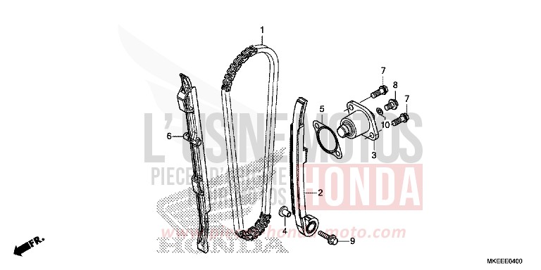 CAM CHAIN/TENSIONER for CRF450R EXTREME RED (R292) from 2020