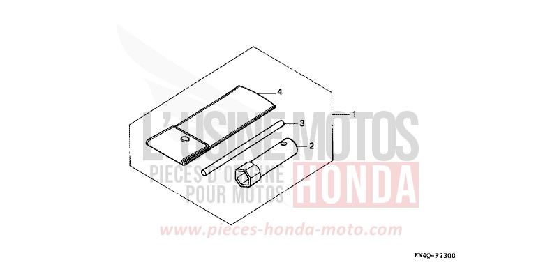 TOOLS for XR100R FIGHTING RED (R134) from 2000