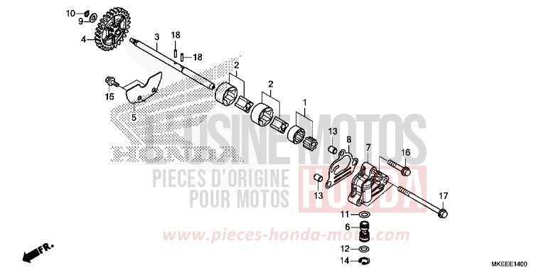 OIL PUMP for CRF450R EXTREME RED (R292) from 2020