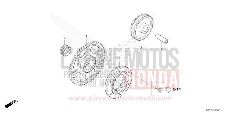 STARTING CLUTCH for CRF300LA EXTREME RED (R292) from 2025