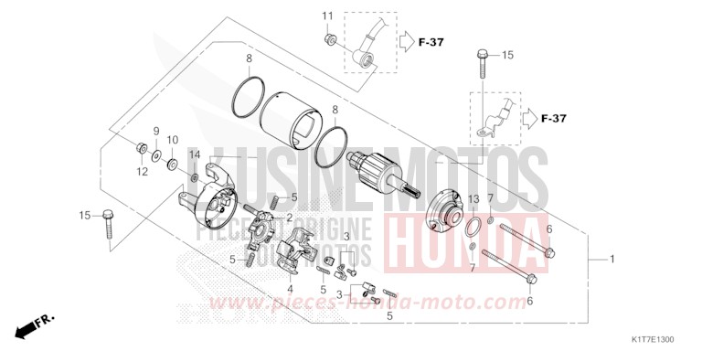 STARTER MOTOR for CRF300LA EXTREME RED (R292) from 2023