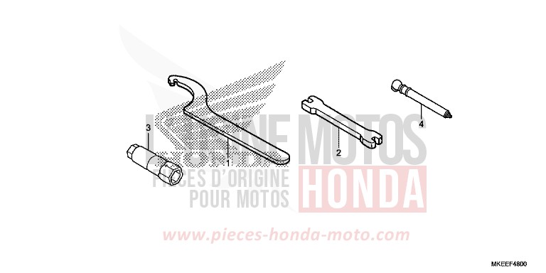 TOOLS for CRF450R EXTREME RED (R292) from 2020