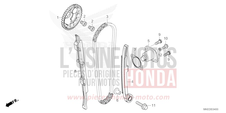 CAM CHAIN/TENSIONER for CRF450R EXTREME RED (R292) from 2021