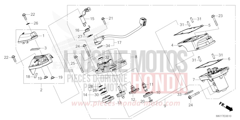 CLUTCH ACTUATOR for CBR650R GRAND PRIX RED (R380) from 2026