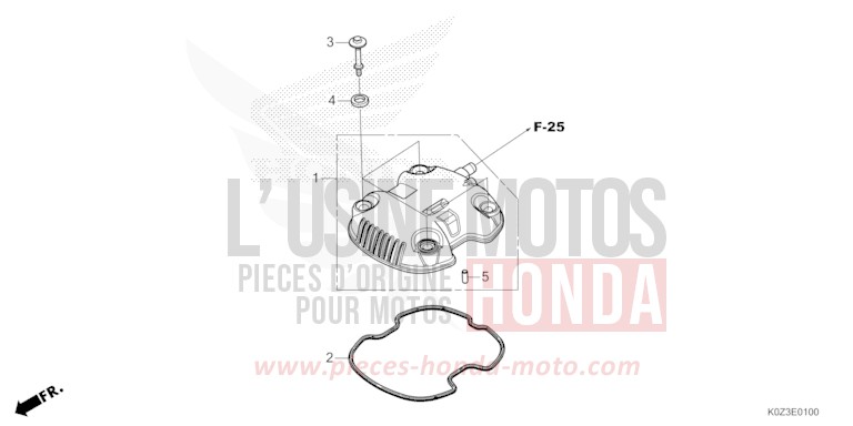 CYLINDER HEAD COVER for GB350S GUNMETAL BLACK METALLIC (NHC52) from 2025