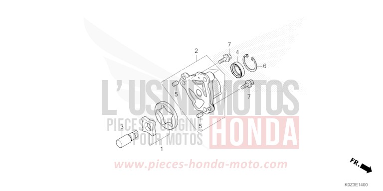OIL PUMP for GB350S GUNMETAL BLACK METALLIC (NHC52) from 2025