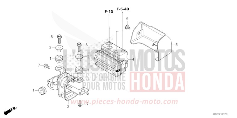 ABS MODULATOR for GB350S GUNMETAL BLACK METALLIC (NHC52) from 2025