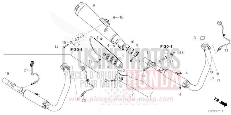 EXHAUST MUFFLER (CB350RS/GB350S) for GB350S GUNMETAL BLACK METALLIC (NHC52) from 2025