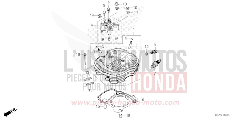 CYLINDER HEAD for GB350S PEARL DEEP MUD GRAY (NHC47) from 2025