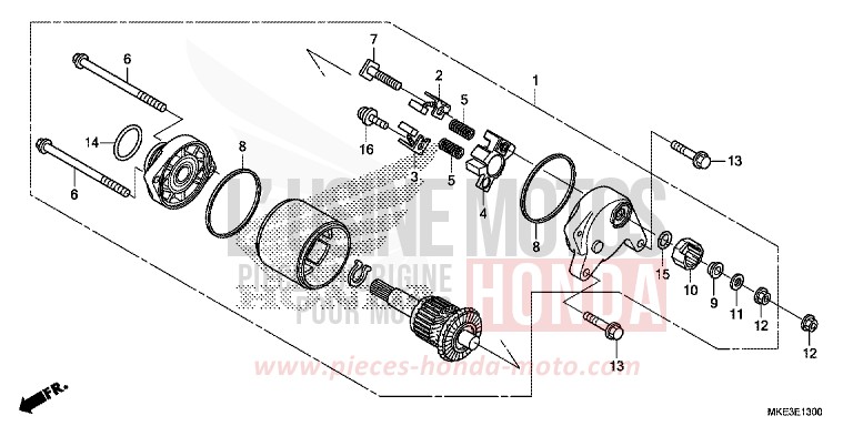 STARTING MOTOR for CRF450R EXTREME RED (R292) from 2017