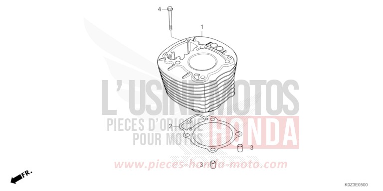 CYLINDER for GB350S PUCO BLUE (B187) from 2025