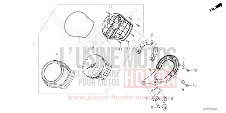 METER for GB350S PUCO BLUE (B187) from 2025