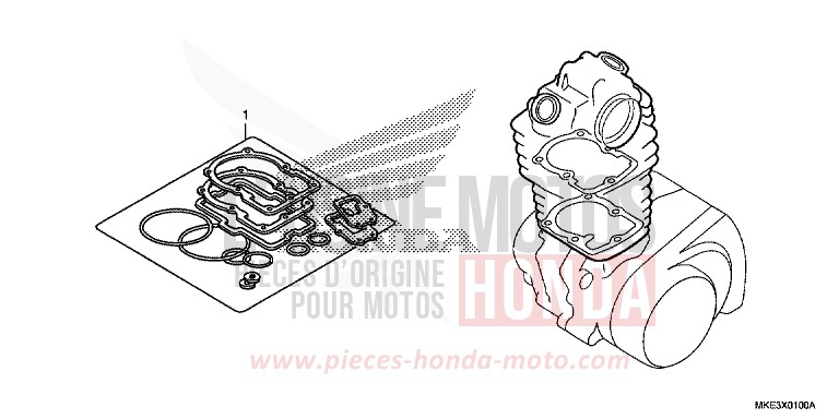 GASKET KIT A for CRF450R EXTREME RED (R292) from 2017