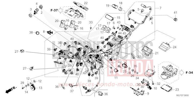 WIRE HARNESS for NT1100 IRIDIUM GRAY METALLIC (NHC65) from 2026