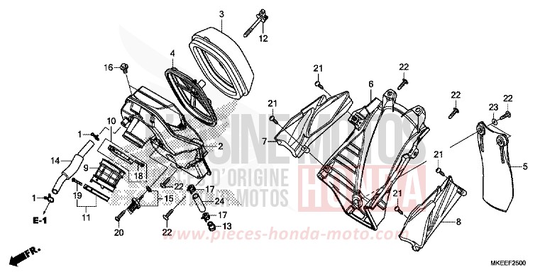 AIR CLEANER for CRF450R EXTREME RED (R292) from 2019