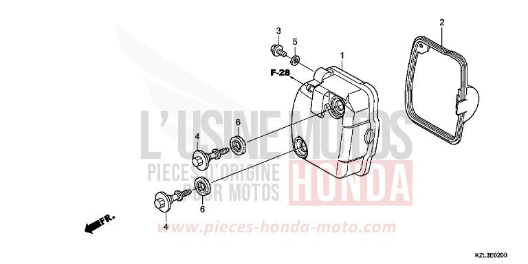 CYLINDER HEAD COVER for NSC110MPD MAT CARBONIUM GRAY METALLIC (NHB52) from 2014