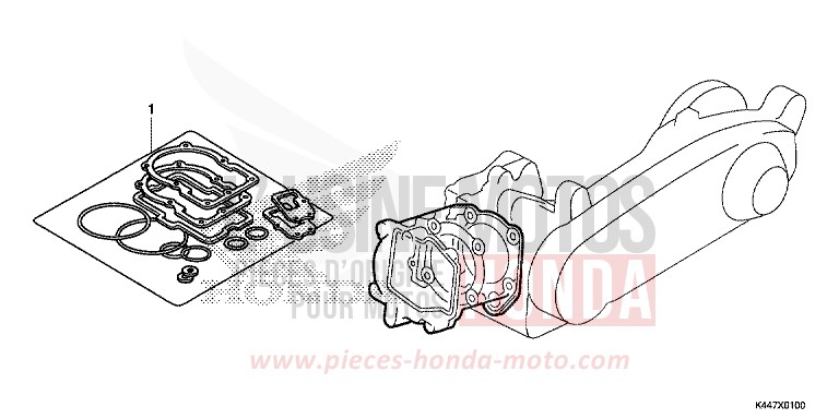GASKET KIT A for NSC110MPD PEARL COOL WHITE (NHA16) from 2017