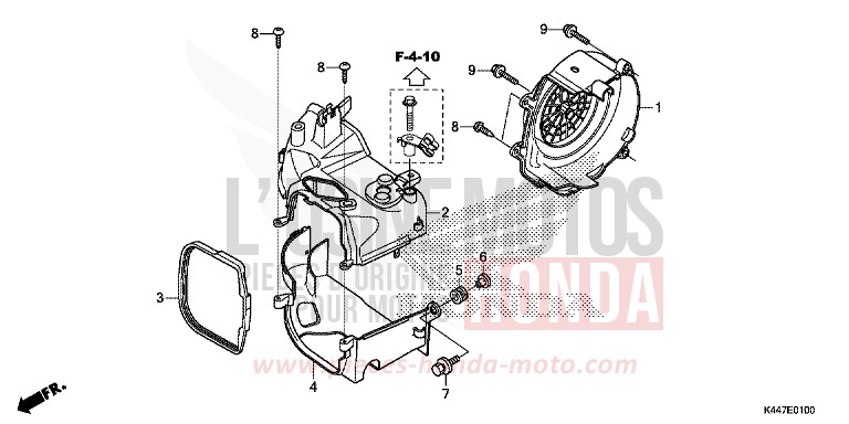 SHROUD/FAN COVER for NSC110MPD PEARL SPLENDOR RED (R369) from 2017