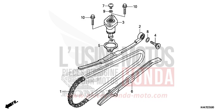 CAM CHAIN/TENSIONER for NSC110MPD PEARL NIGHTSTAR BLACK (NHA84) from 2019