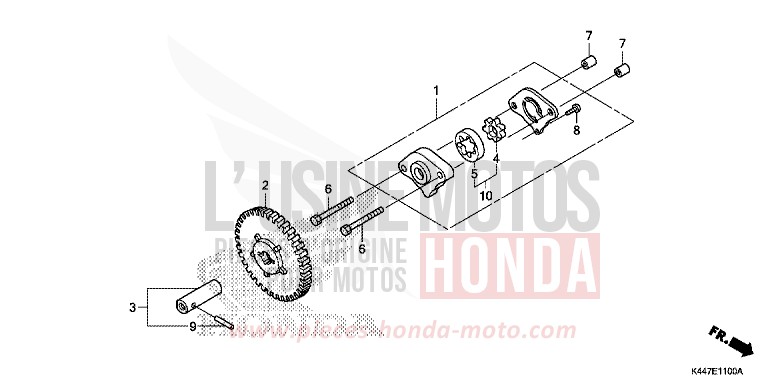 OIL PUMP for NSC110MPD PEARL NIGHTSTAR BLACK (NHA84) from 2019