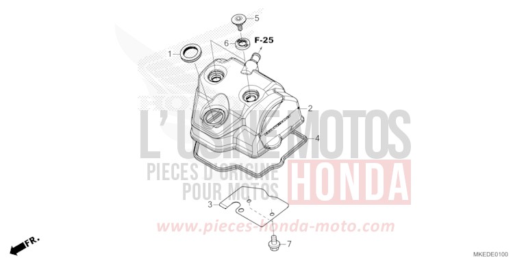 CYLINDER HEAD COVER for CRF450R EXTREME RED (R292) from 2021