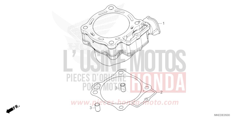 CYLINDER for CRF450R EXTREME RED (R292) from 2021