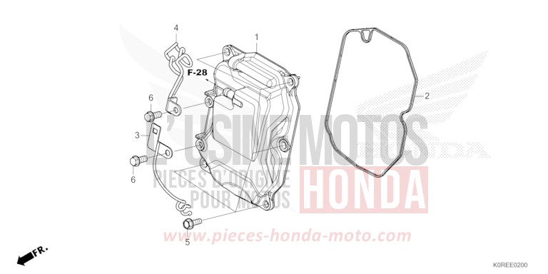 CYLINDER HEAD COVER for SH125 MAT LUCENT SILVER METALLIC (NHC09) from 2026