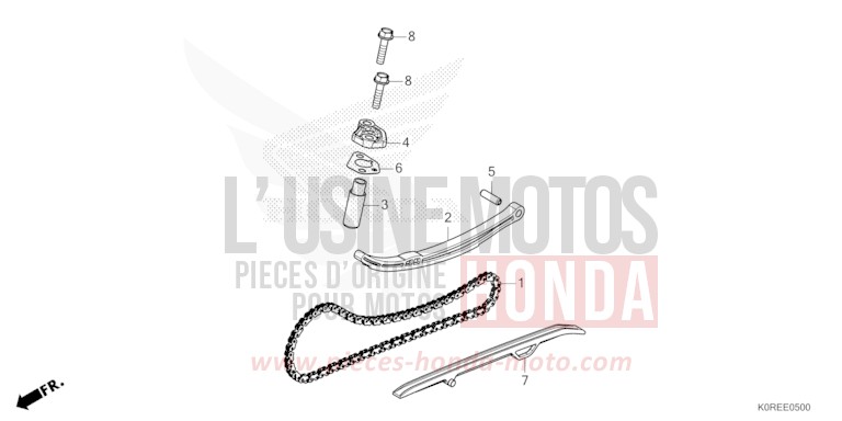 CAM CHAIN/TENSIONER for SH125 PEARL COOL WHITE (NHA16) from 2026