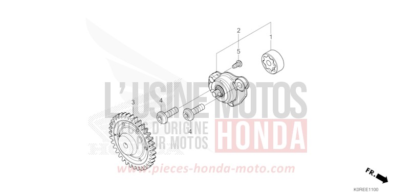 OIL PUMP for SH125 PEARL COOL WHITE (NHA16) from 2026