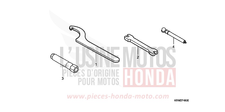 TOOL for CRF250R EXTREME RED (R292) from 2011