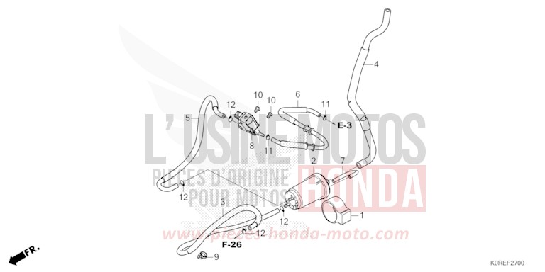 CANISTER for SH125 PEARL COOL WHITE (NHA16) from 2026
