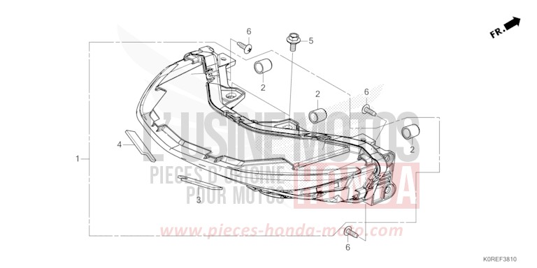 REAR COMBINATION LIGHT for SH125 PEARL NIGHTSTAR BLACK (NHA84) from 2026