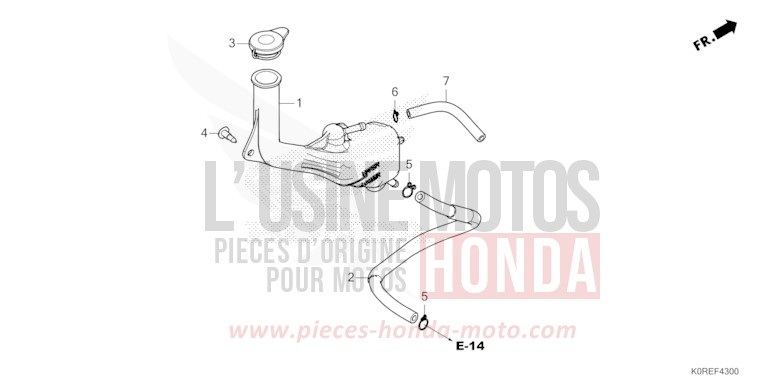 RESERVE TANK for SH125 PEARL NIGHTSTAR BLACK (NHA84) from 2026