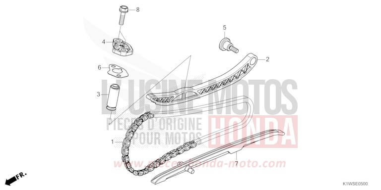CAM CHAIN/TENSIONER for SH350i MAT PEARL DIASPRO RED (R414) from 2026