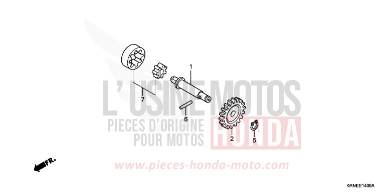 OIL PUMP for CRF250R EXTREME RED (R292) from 2012