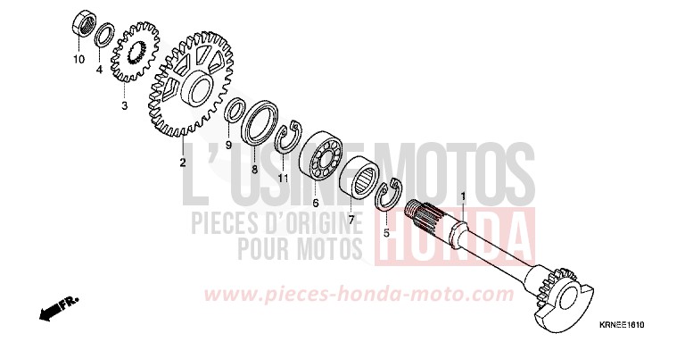 BILANCIERE per CRF250R EXTREME RED (R292) del 2012