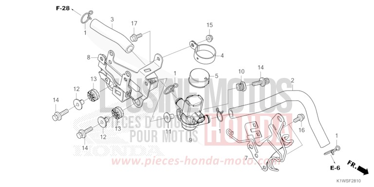 AIR INJECTION SOLENOID VALVE for SH350i PEARL NEBBIA WHITE (NHC95) from 2026